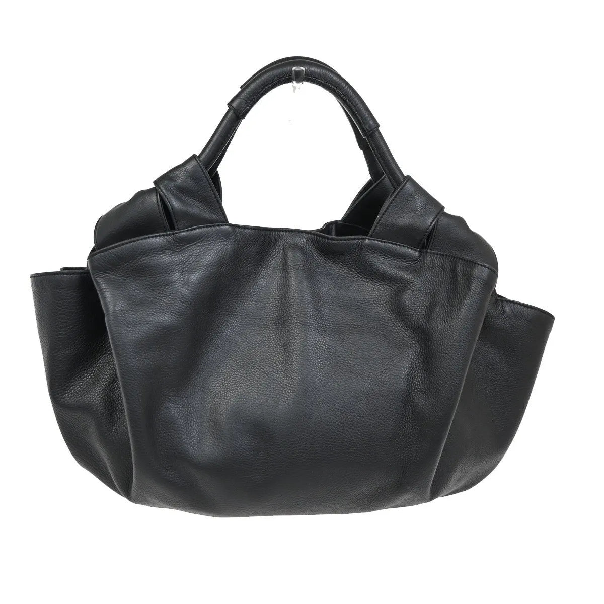 Loewe Anagram Logo Nappa Aire Hand Leather, Black, Leather, Handbag