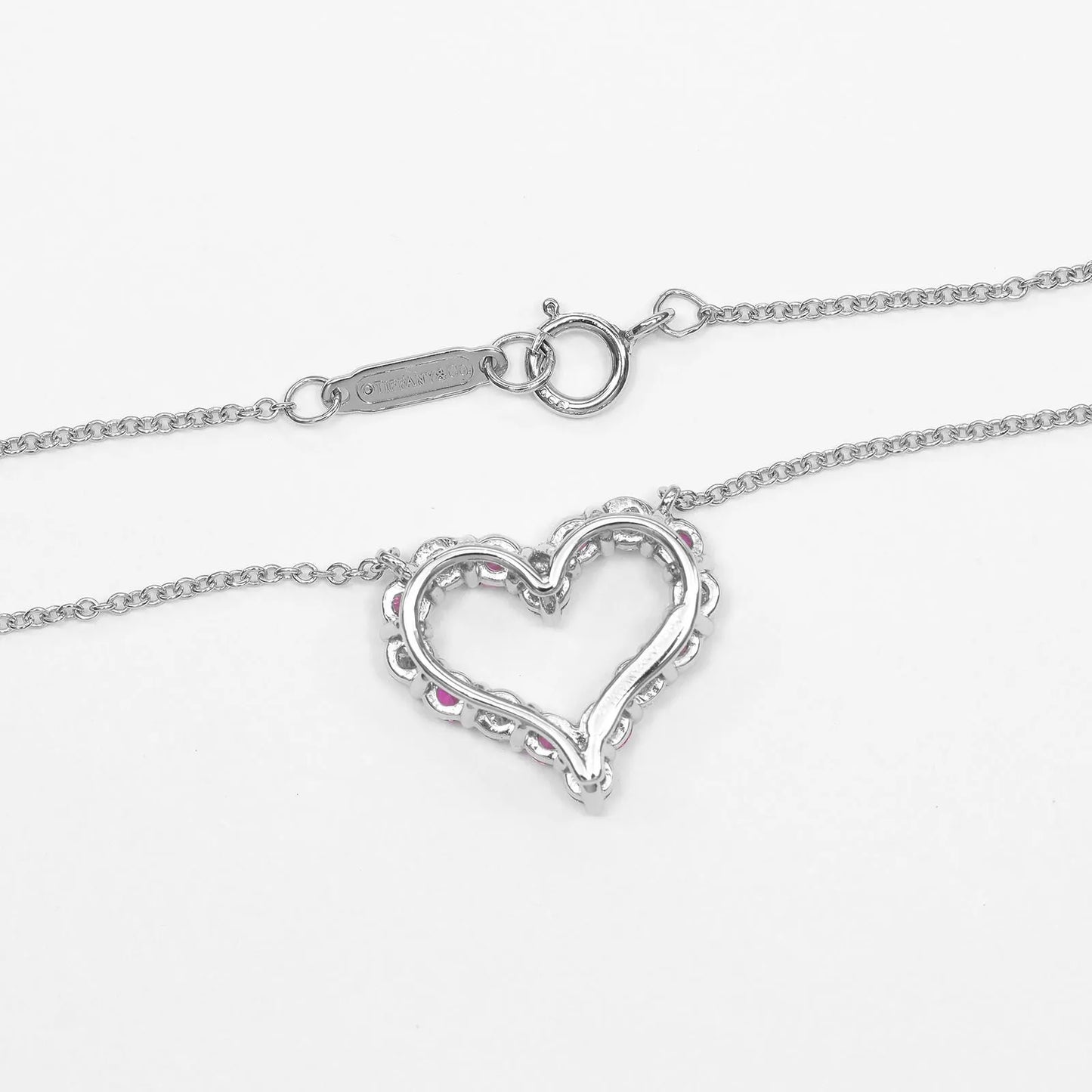 Tiffany & Co. Sentimental Heart Platinum, Silver, Platinum, Necklace