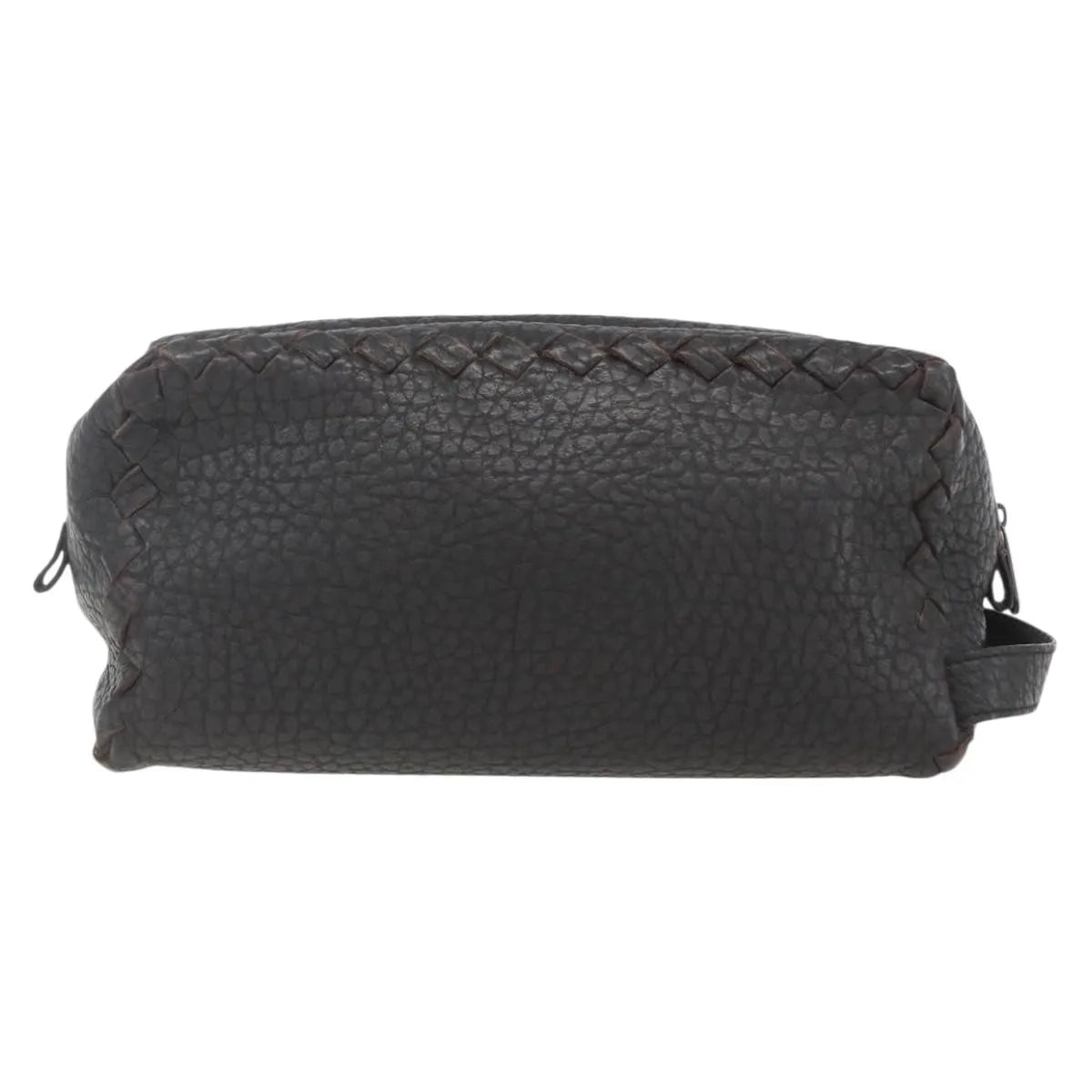 Bottega Veneta Zip Clutch Leather, Brown, Leather, Clutch