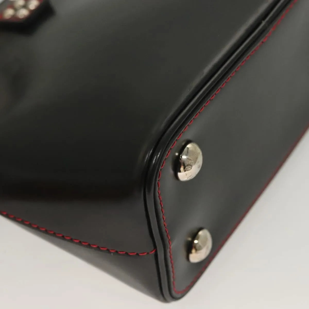 Louis Vuitton Suhari Lockit Leather, Black, Leather, Handbag