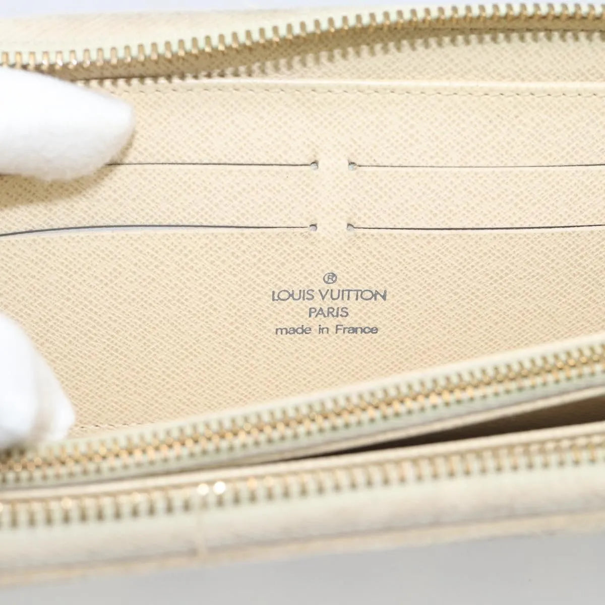 Louis Vuitton Zippy Organizer Damier Ebene, Beige, Canvas, Wallet