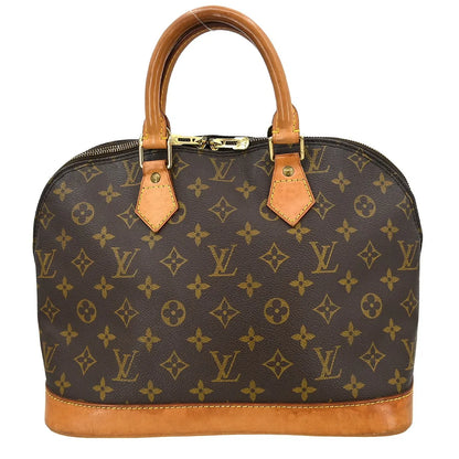 Louis Vuitton Alma Monogram, Brown, Canvas, Handbag