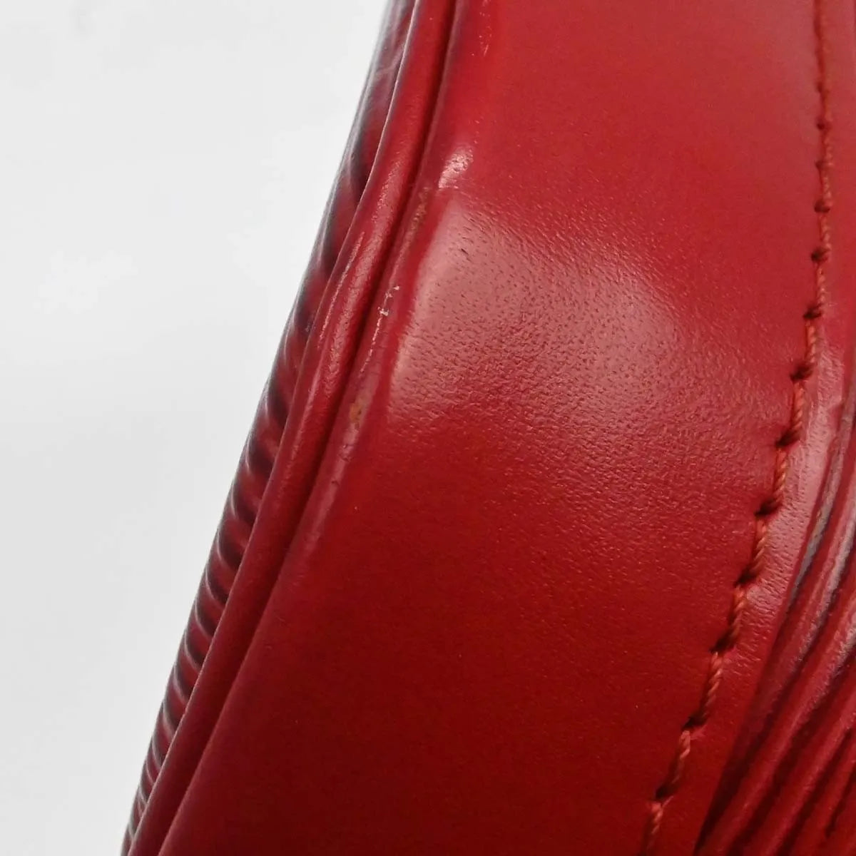 Louis Vuitton Alma Epi, Red, Leather, Handbag