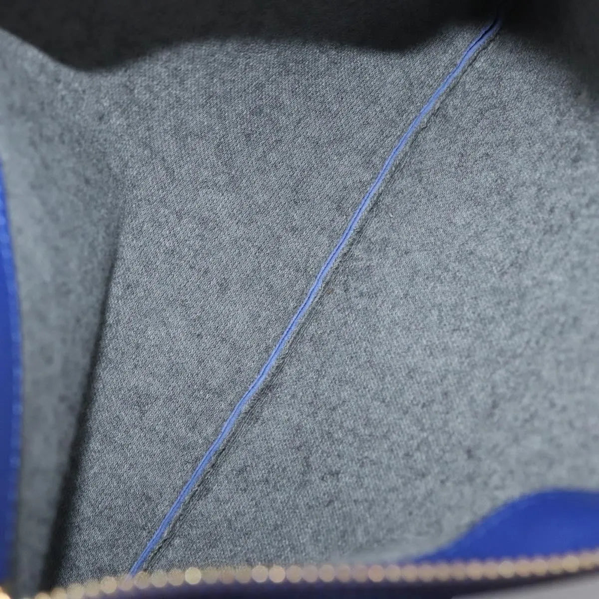 Celine Trio Leather, Blue, Leather, Shoulder Bag