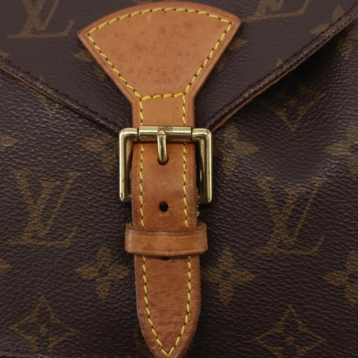 Louis Vuitton Vintage Montsouris Monogram Canvas, Brown, Canvas, Backpack