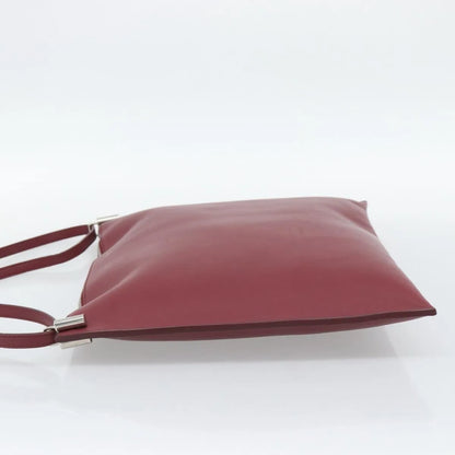 Celine Fortune Cookie Convertible Leather, Burgundy, Leather, Shoulder Bag