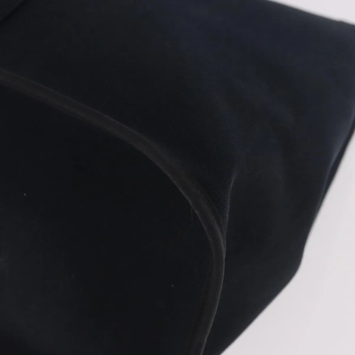 Hermes Cabag Elan Toile and Leather, Black, Canvas, Shoulder Bag