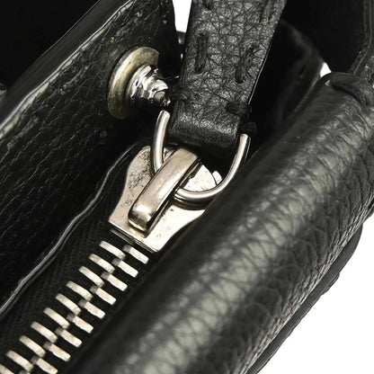 Fendi Selleria Peekaboo Fit Leather, Black, Leather, Handbag