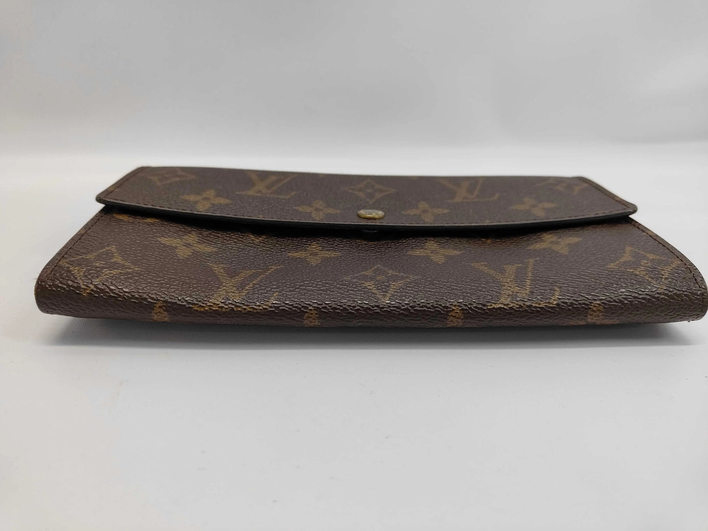 Louis Vuitton Emilie Monogram Canvas, Brown, Calfskin, Wallet