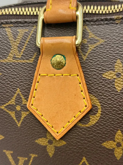 Louis Vuitton Alma Monogram Canvas, Brown, Canvas, Handbag