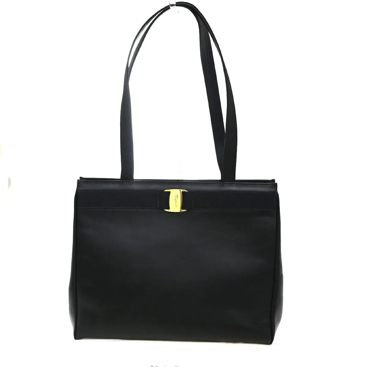 Salvatore Ferragamo Vala tote Leather, Black, Leather, Tote Bag