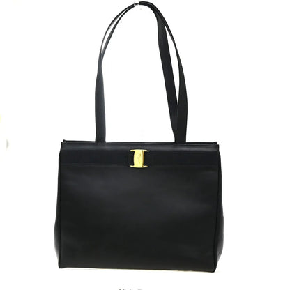 Salvatore Ferragamo Vala tote Leather, Black, Leather, Tote Bag