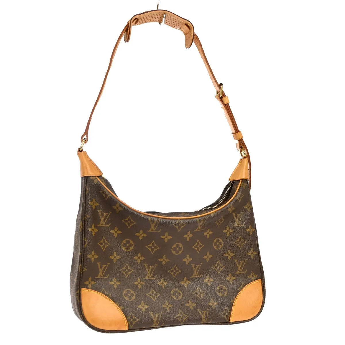 Louis Vuitton Boulogne Monogram, Brown, Canvas, Shoulder Bag