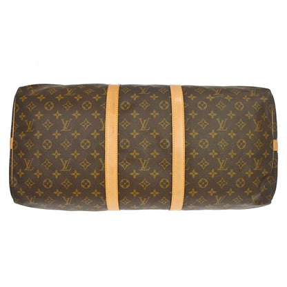 Louis Vuitton Keepall Monogram, Brown, Canvas, Travel Bag