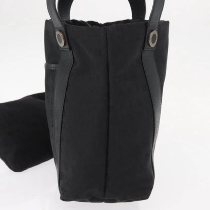 Bvlgari Logomania Canvas, Black, Canvas, Tote Bag