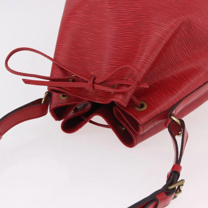 Louis Vuitton Noe Epi Leather, Red, Leather, Shoulder Bag
