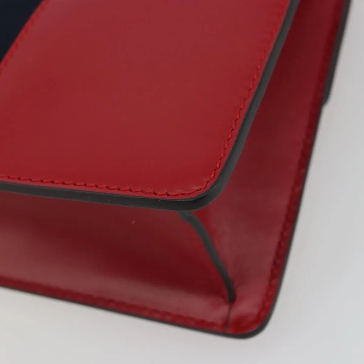 Gucci Sylvie Leather, Red, Leather, Shoulder Bag