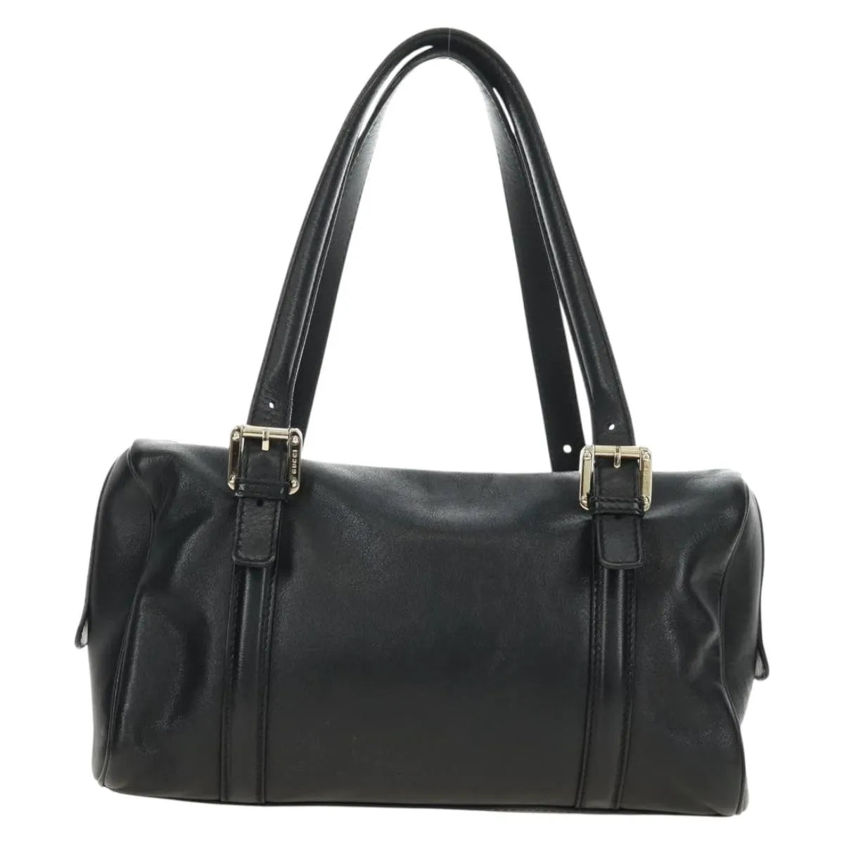 Gucci Britt Boston Duffle Leather, Black, Leather, Handbag