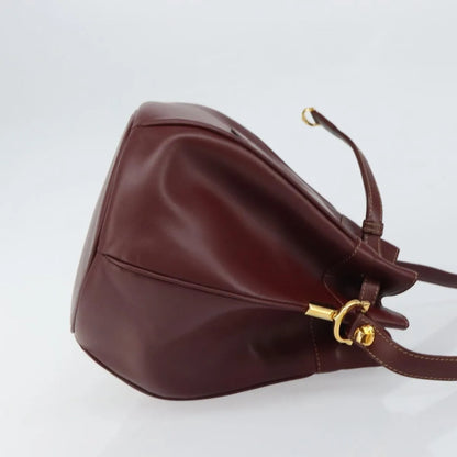 cartier Must de cartier Leather, Burgundy, Leather, Shoulder Bag