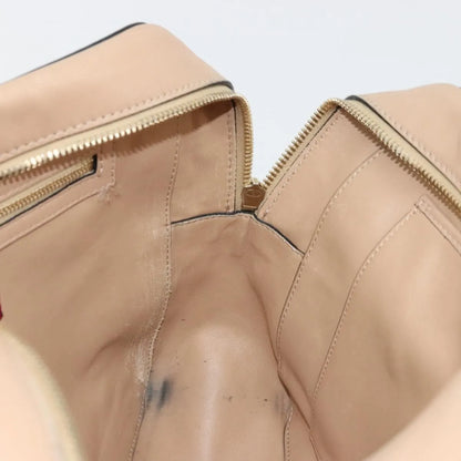Valentino Garavani Convertible Zip Satchel Leather with Micro Rockstuds, Beige, Leather, Handbag