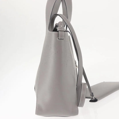 Stella McCartney Alter Tote Leather, Gray, Leather, Tote Bag