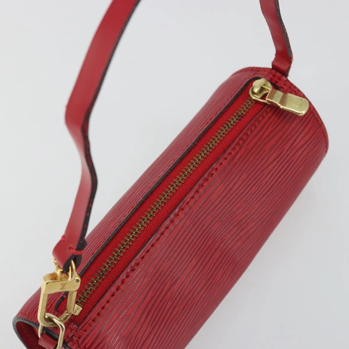 Louis Vuitton Soufflot Pochette Epi Leather, Red, Leather, Clutch