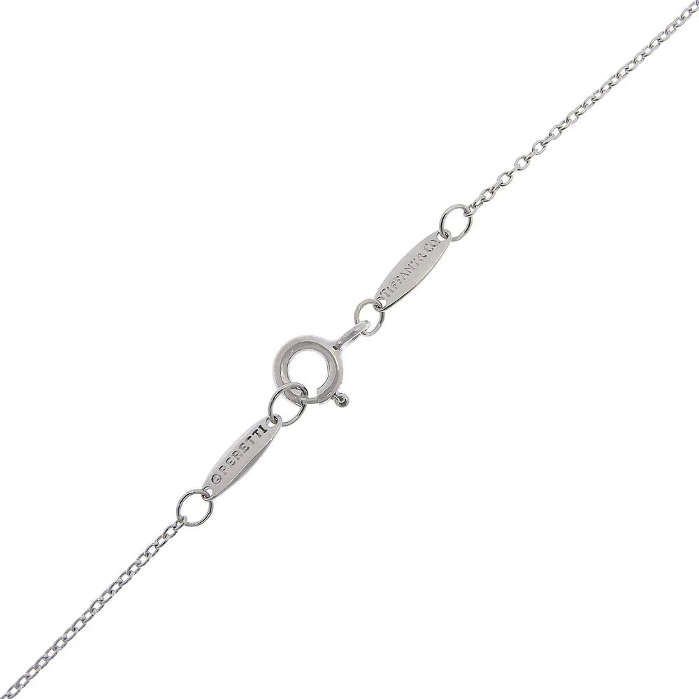 Tiffany & Co. Elsa Peretti Diamonds By The Yard 925 Silver with diamond, Silver, Sterling Silver, Necklace