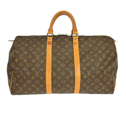 Louis Vuitton Keepall Monogram, Brown, Canvas, Travel Bag