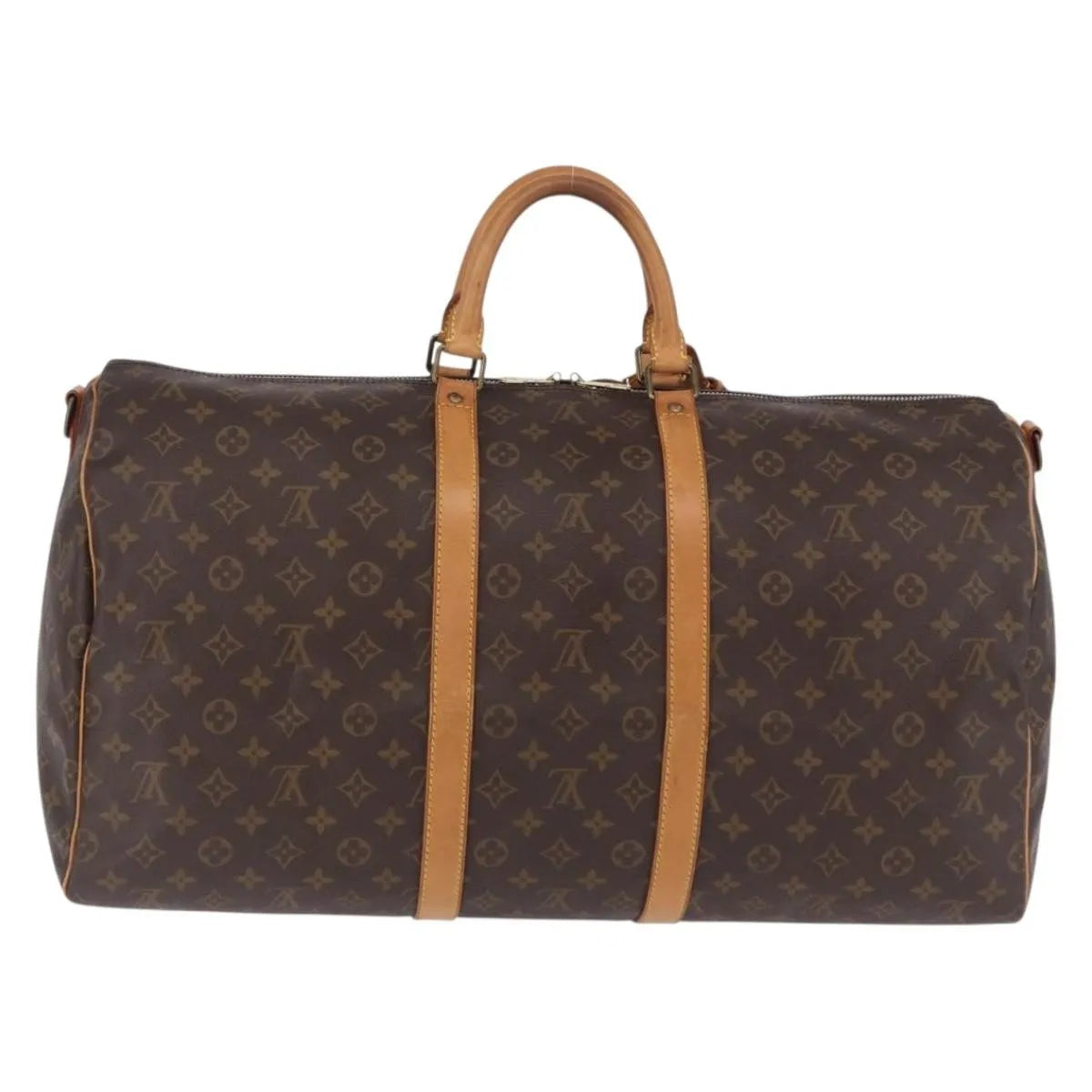 Louis Vuitton Keepall Bandoulière Monogram, Brown, Canvas, Travel Bag