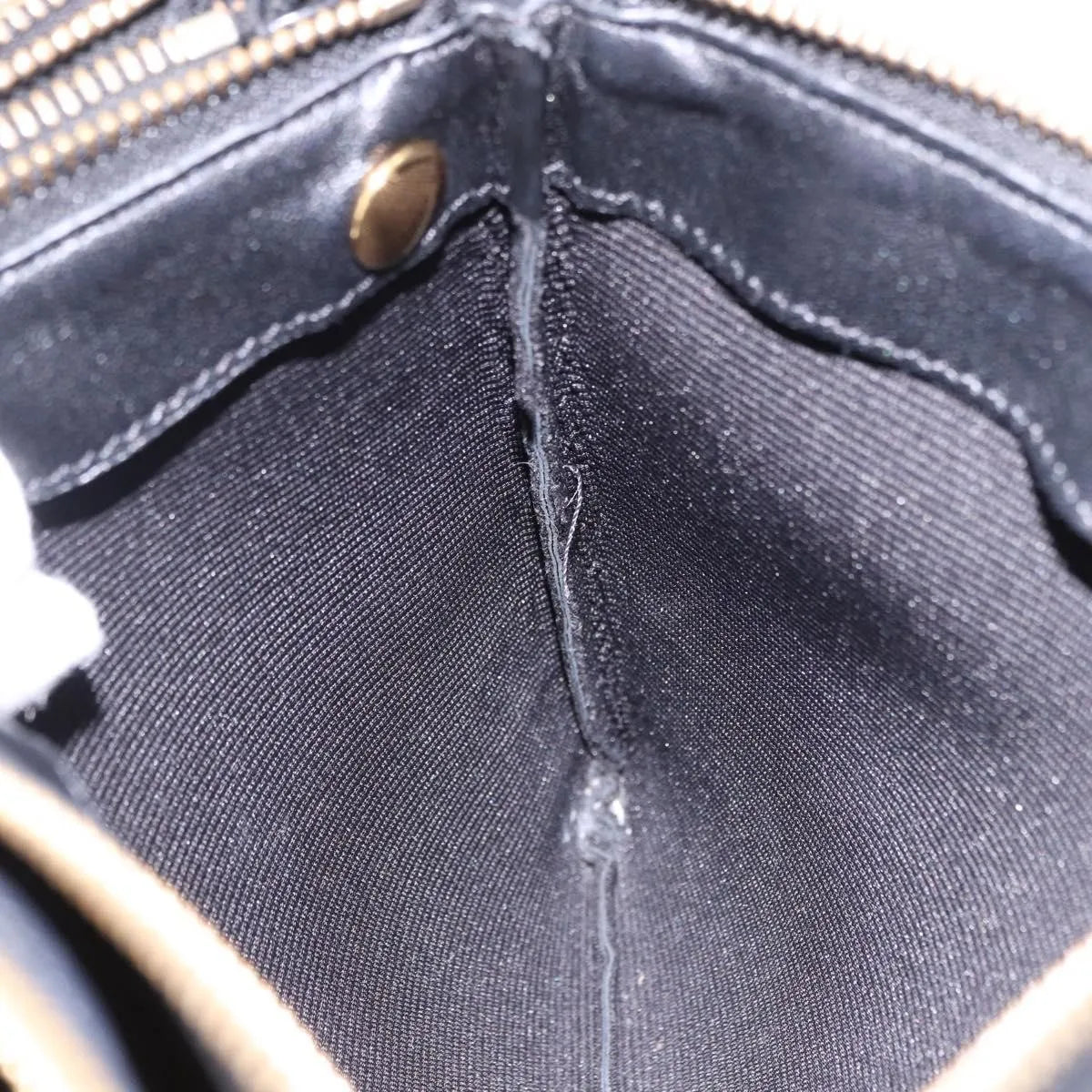 Celine Trio Leather, Black, Leather, Shoulder Bag