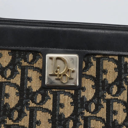 Christian Dior Vintage Trotter Canvas, Navy, Canvas, Shoulder Bag