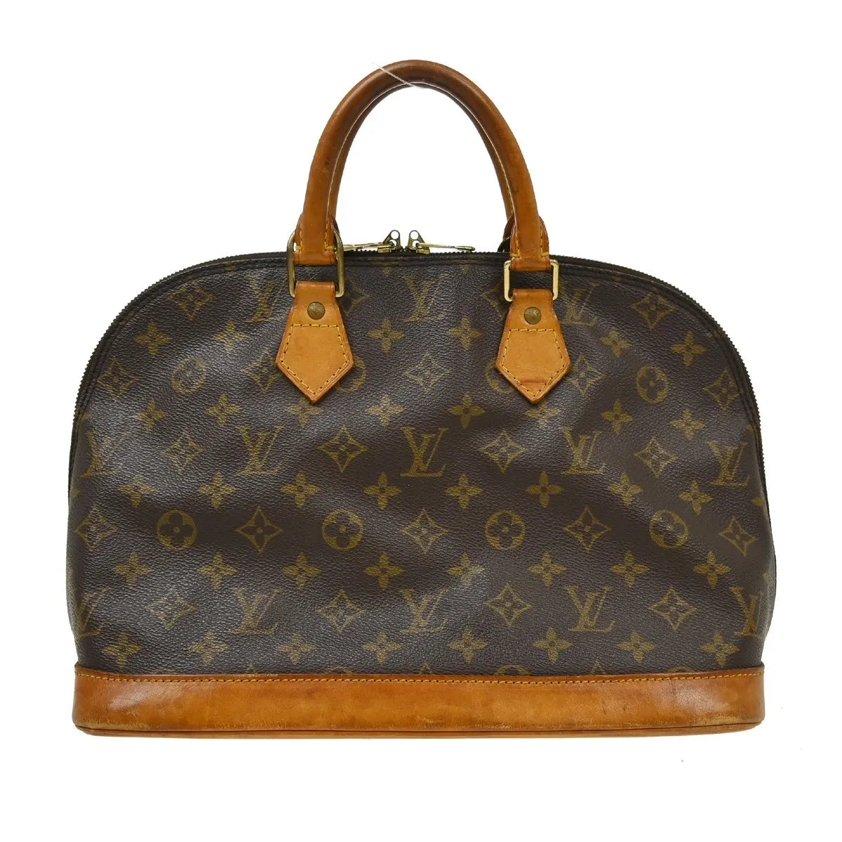 Louis Vuitton Alma Monogram Canvas, Brown, Canvas, Handbag