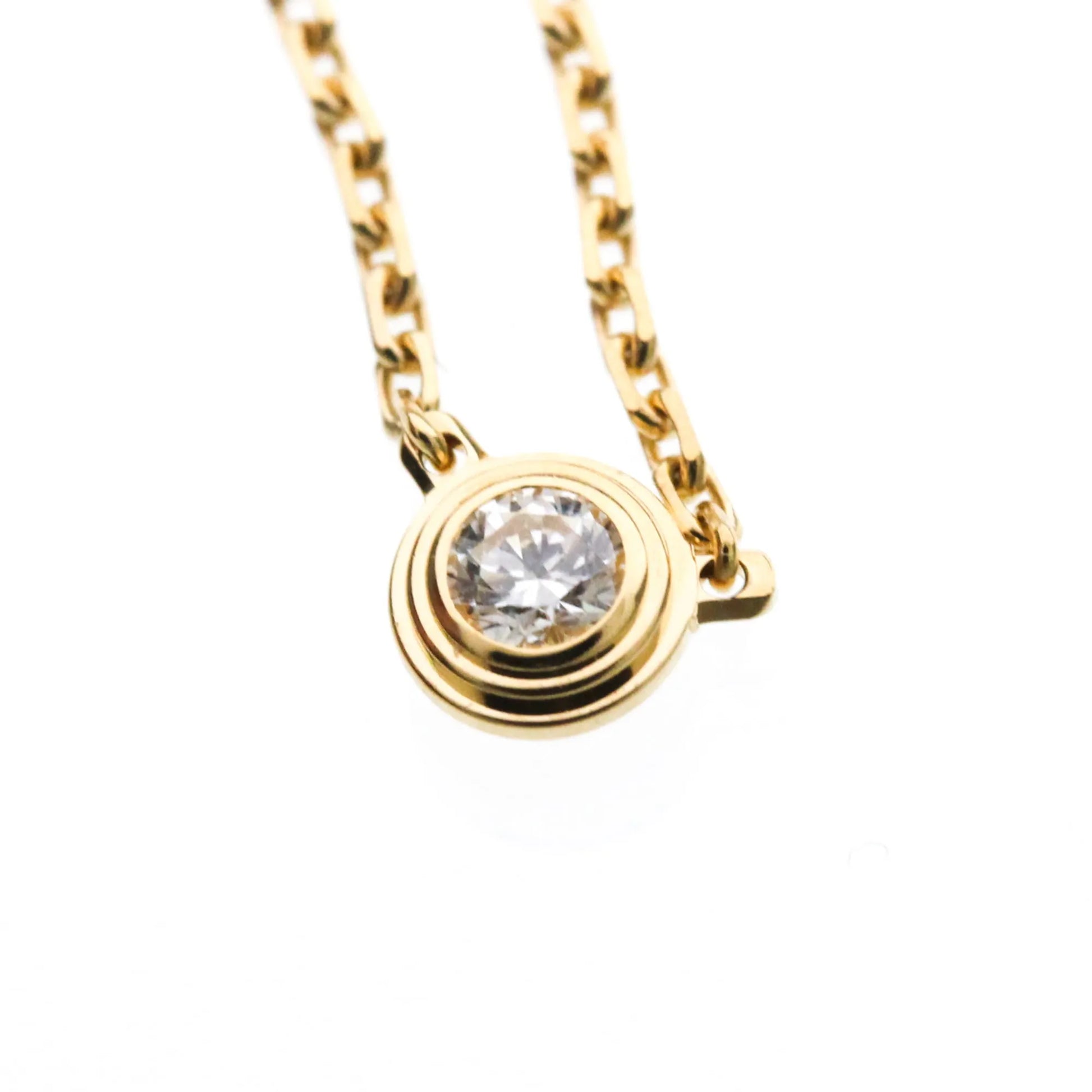 Cartier Cartier D'Amour Pendant 18K Yellow Gold and Diamond, Gold, Yellow Gold, Necklace