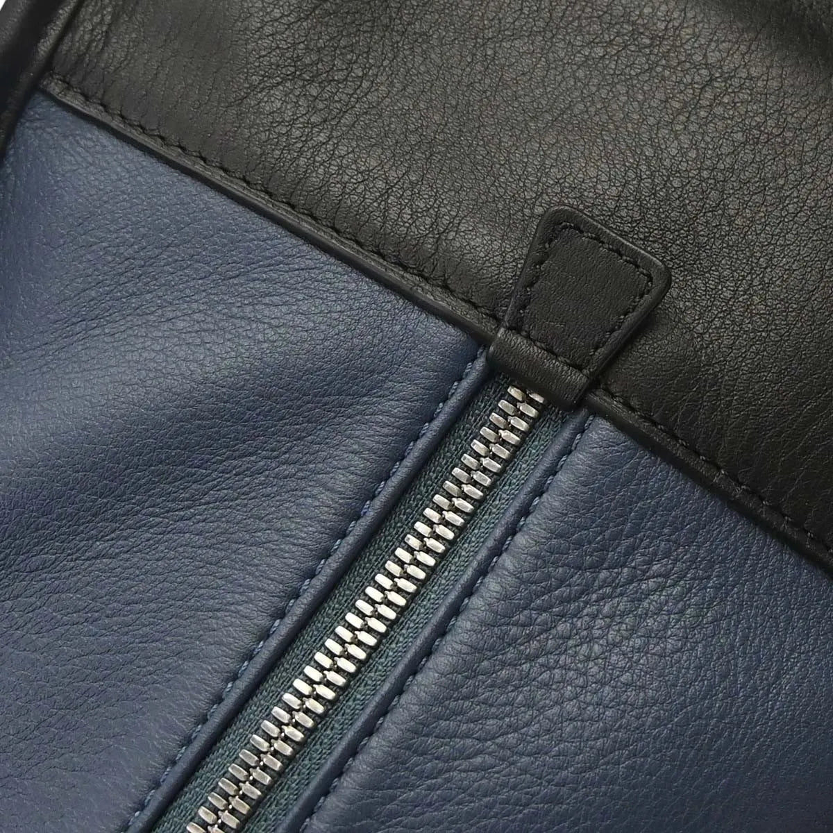 Loewe Amazona NM Leather, Navy, Leather, Handbag