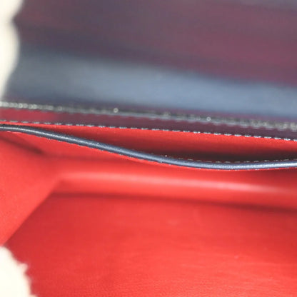 Celine Gancini Leather, Navy, Leather, Handbag