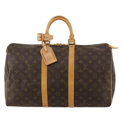 Louis Vuitton Keepall Monogram Canvas, Brown, Canvas, Travel Bag