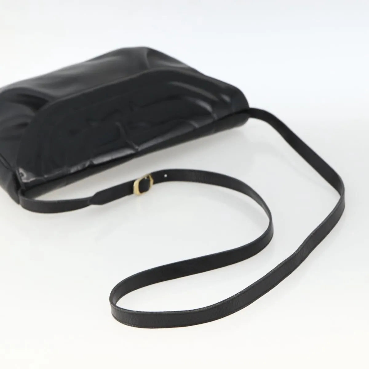 Salvatore Ferragamo Flap Shoulder Patent leather, Black, Patent Leather, Shoulder Bag