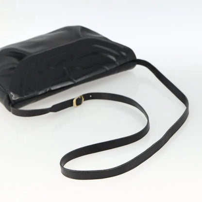 Salvatore Ferragamo Flap Shoulder Patent leather, Black, Patent Leather, Shoulder Bag