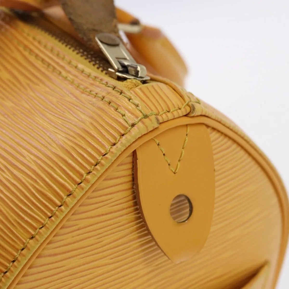 Louis Vuitton Speedy Epi, Yellow, Leather, Handbag