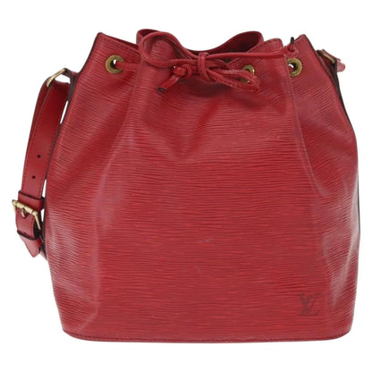 Louis Vuitton Petit Noe Epi Leather, Red, Leather, Shoulder Bag