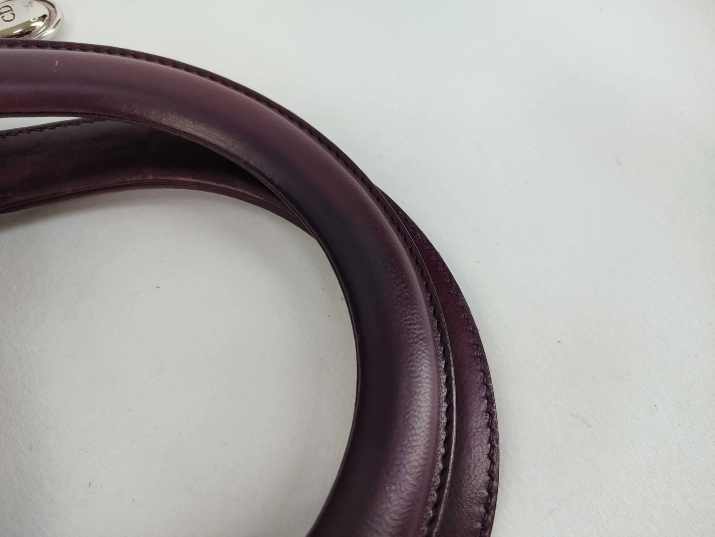 Christian Dior Lady Dior East-West Leather, Purple, Leather, Handbag