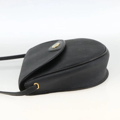 Christian Dior Vintage Honeycomb Flap Coated Canvas, Black, Canvas, Shoulder Bag