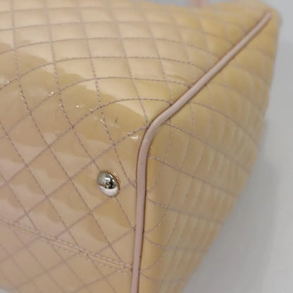 Salvatore Ferragamo Vala Patent leather, Beige, Patent Leather, Handbag