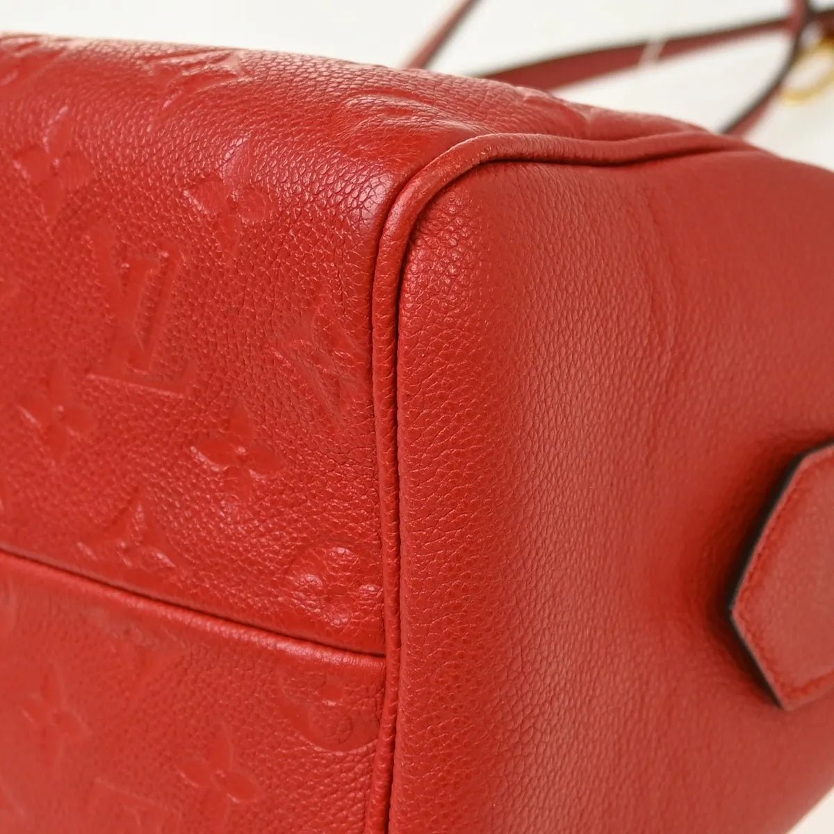 Louis Vuitton Speedy Bandouliere NM Monogram Empreinte Leather, Red, Leather, Handbag