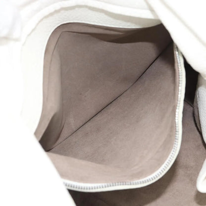 Bottega Veneta Belted Tote Intrecciato Nappa, White, Leather, Tote Bag