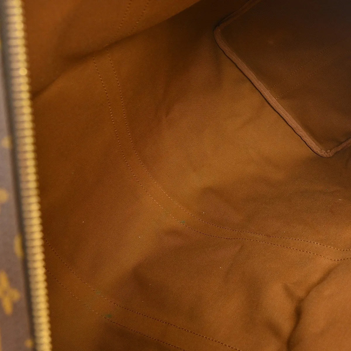 Louis Vuitton Keepall Bandoulière Monogram, Brown, Canvas, Travel Bag