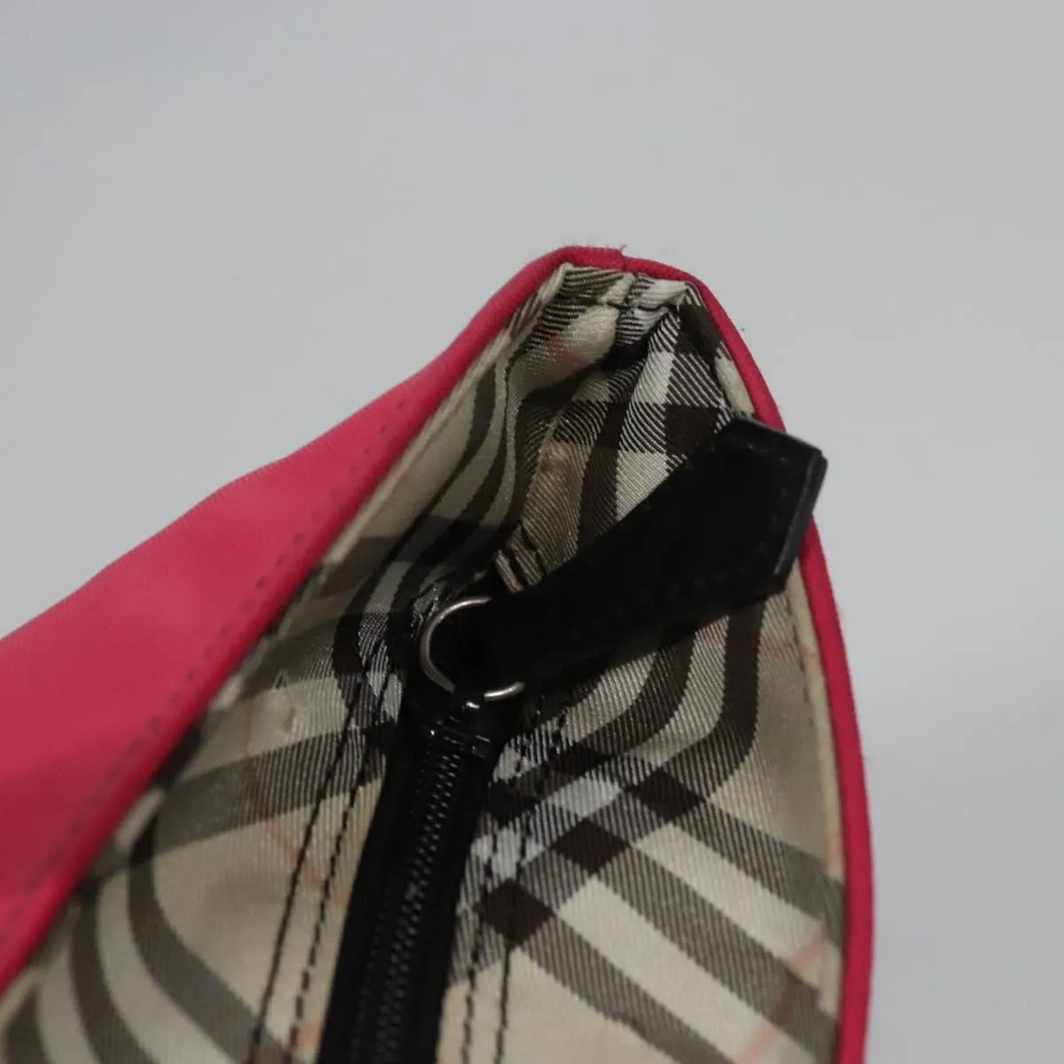 Burberry Blue Label Nylon, Pink, Nylon, Tote Bag