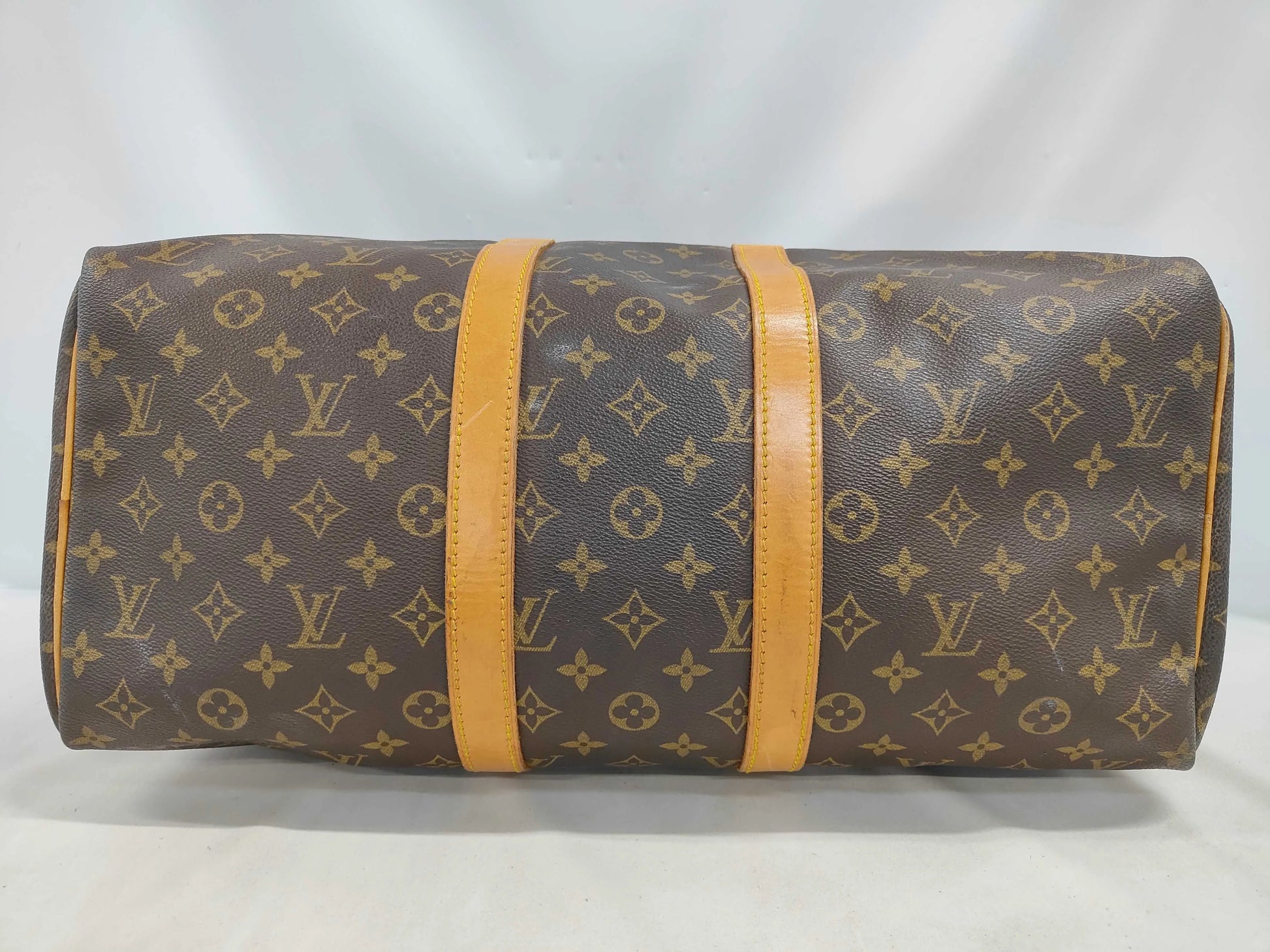 Louis Vuitton Keepall Monogram Canvas, Brown, Canvas, Travel Bag