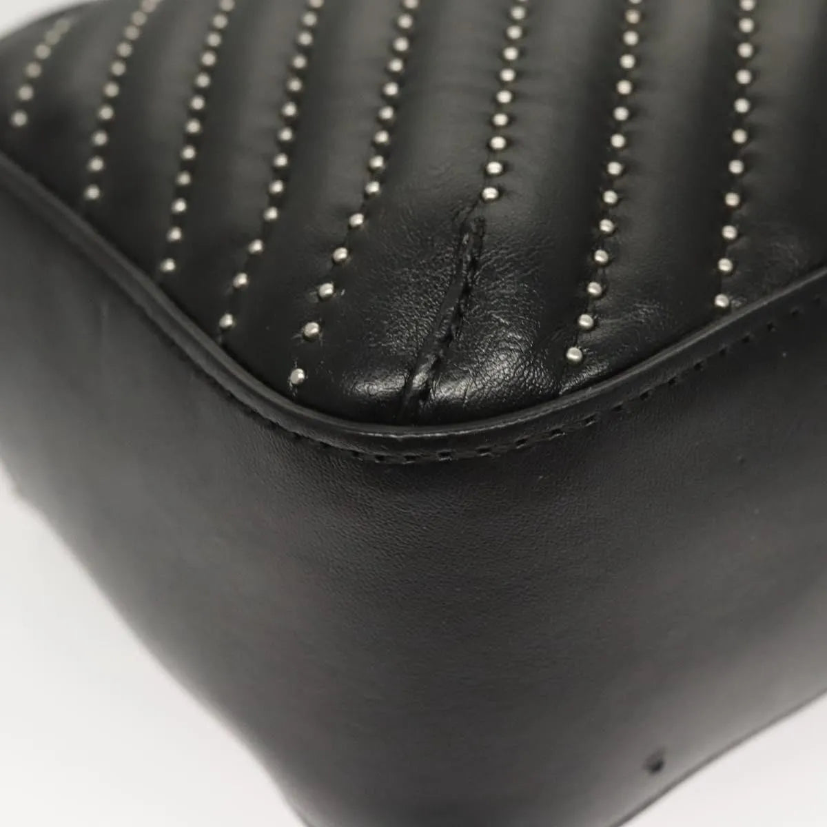 Stella McCartney Stella Star Camera Quilted Faux Leather, Black, Synthetic, Shoulder Bag