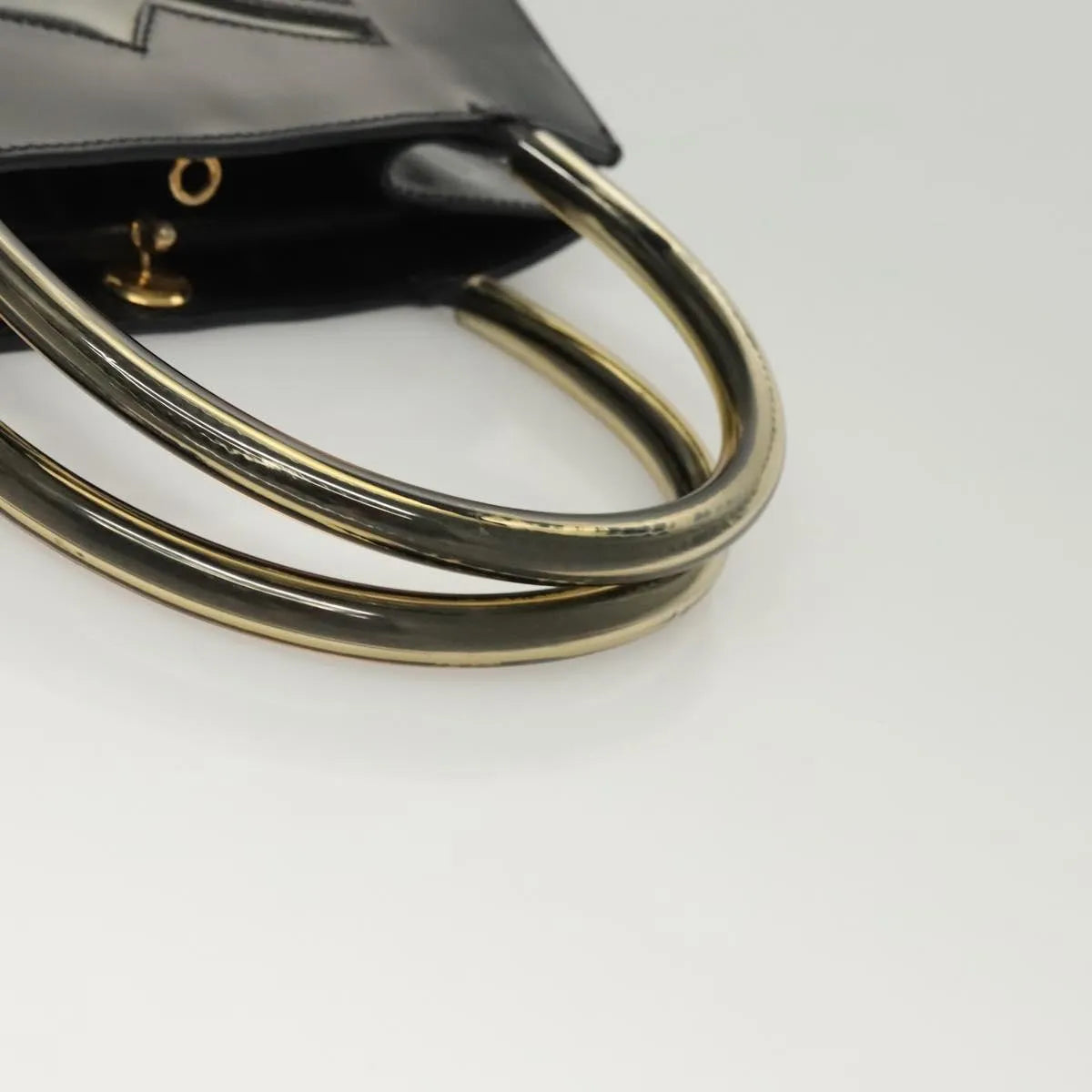 Salvatore Ferragamo Vintage Patent leather, Black, Patent Leather, Handbag